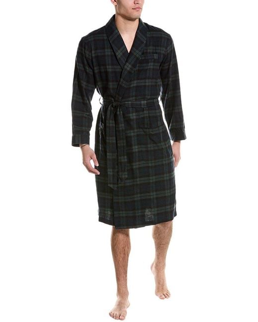 Brooks Brothers Flannel Blackwatch Robe for men