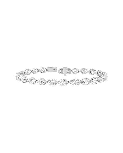 Lab Grown Diamonds White 14K 10.08 Ct. Tw. Lab-Grown Diamond Tennis Bracelet