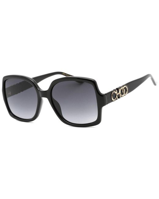 Jimmy Choo Black Sammi G 55mm Sunglasses