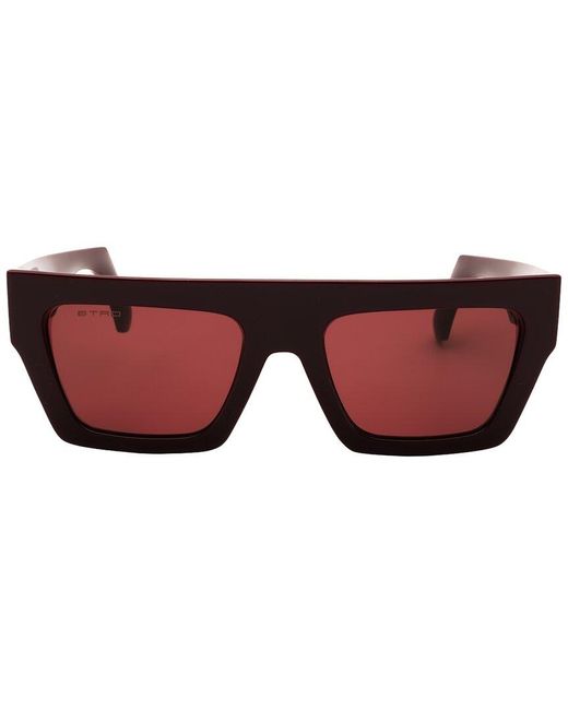 Etro Red 55Mm Sunglasses