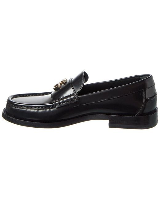 Gucci Black Double G Leather Loafer