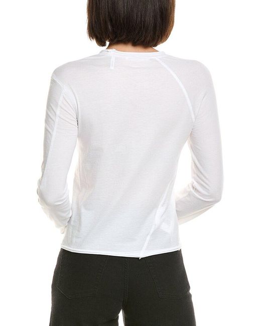 Helmut Lang White Twisted Top
