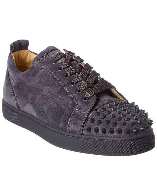 Christian Louboutin Suede Sneaker in Grey (Gray) for Men | Lyst