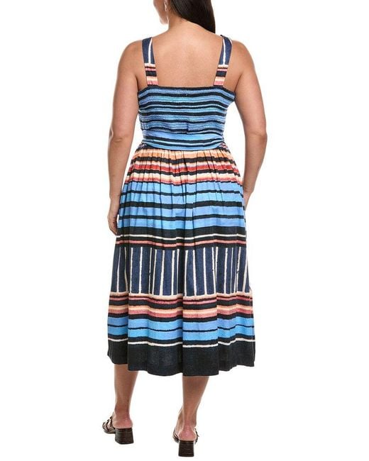 NIC+ZOE Blue Plus Painted Peninsula Sophie Dress