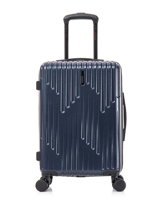 InUSA Blue Drip Lightweight Hardside Spinner Luggage 20"