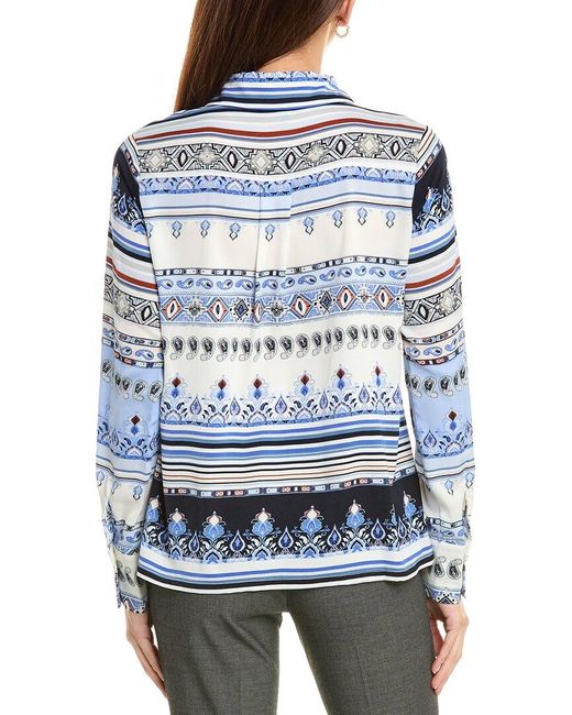 Gracia Blue Pajama Top