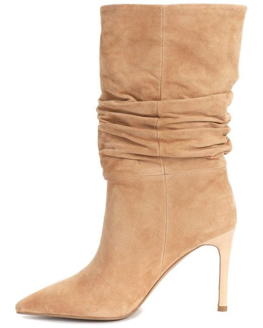 Tiffany & Fred Paris Brown Suede Slouchy Boot