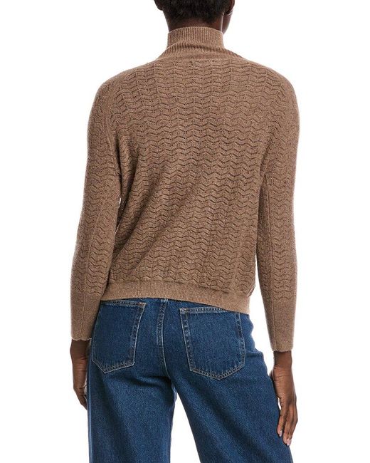 Malo Cashmere Blue Donna Wool & Cashmere-Blend Sweater