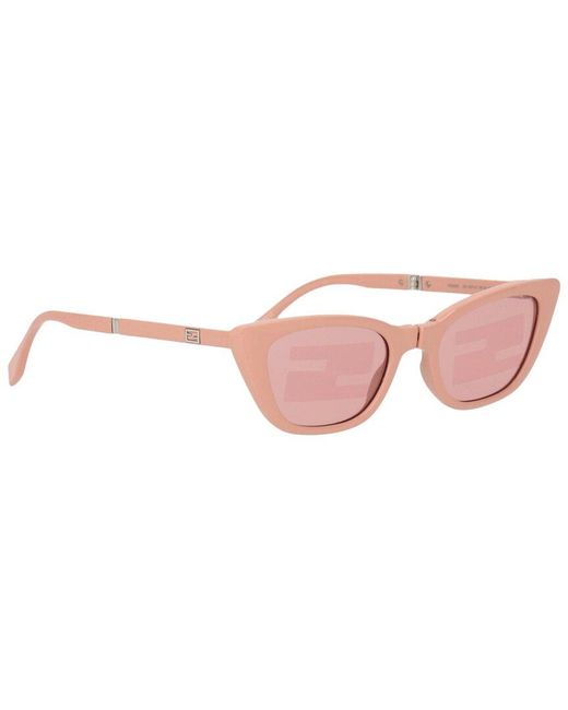 Fendi Pink Fe40089i 53mm Sunglasses