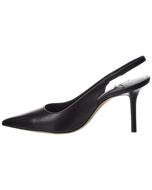 Jimmy Choo Black Love 85 Leather Slingback Pump