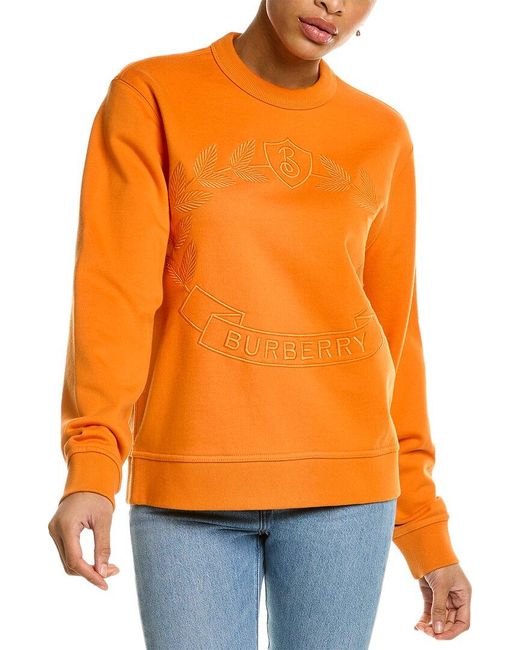 Burberry Orange Logo Sweatshirt