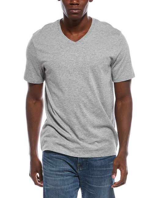 Vince Gray V-Neck T-Shirt for men