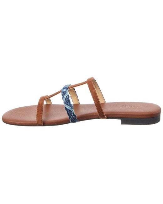 L'Agence Pink Hennie Caged Suede Sandal