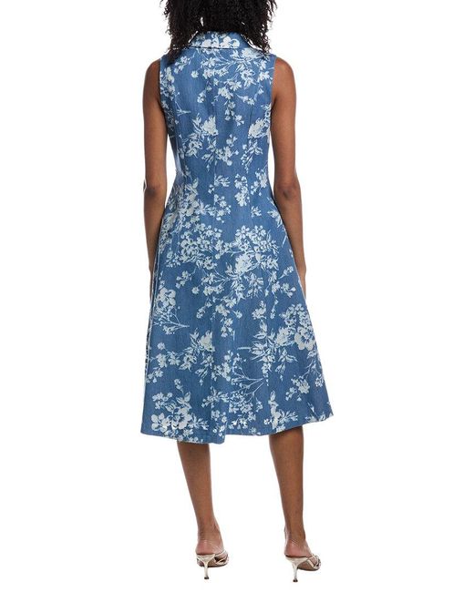 Tahari Blue The Gabby Dress
