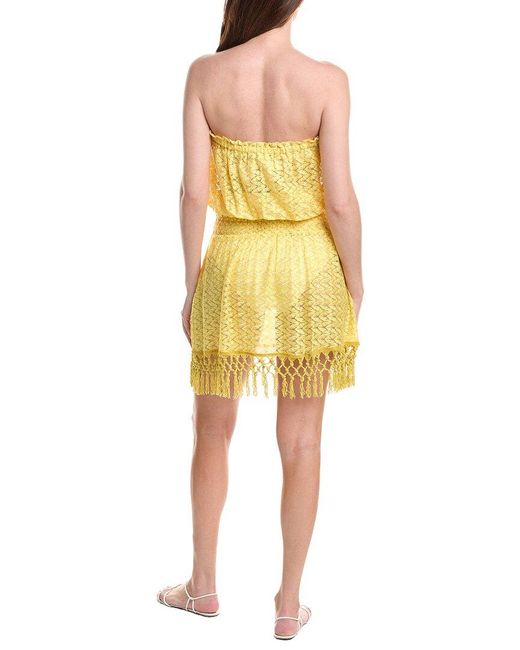 Ramy Brook Yellow Lauryn Mini Dress