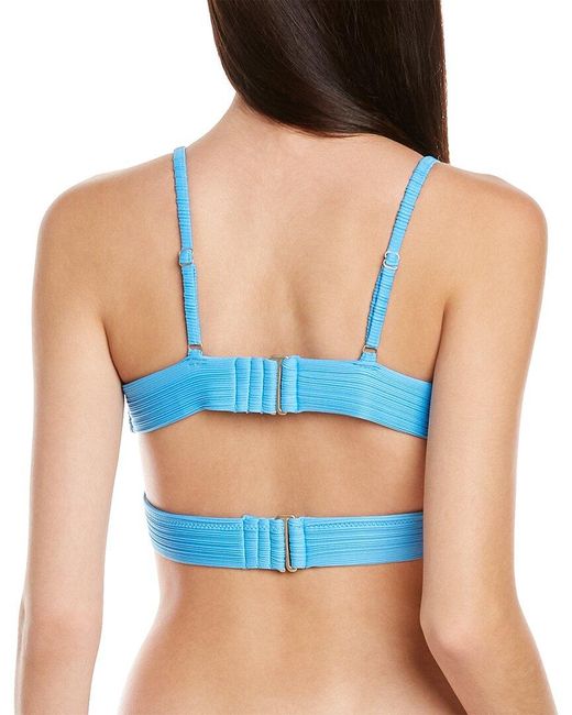 Jessica Simpson Blue Bikini Top