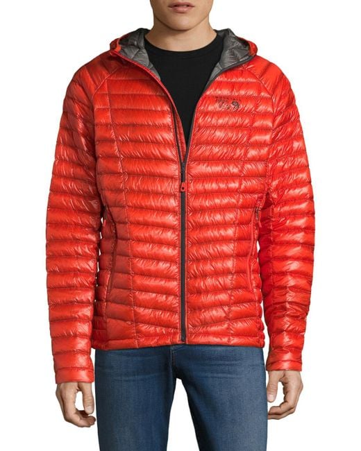 Mountain Hardwear Ghost Whisperer Hooded Down Jacket in Orange for Men |  Lyst Canada