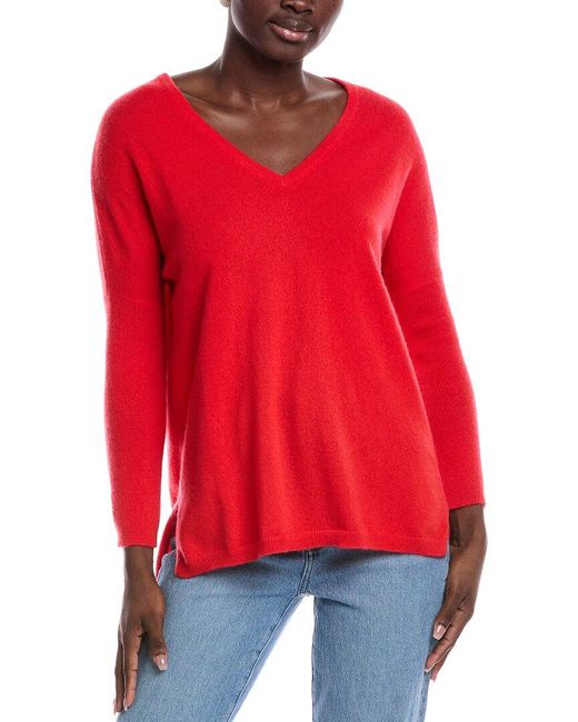 SCOTT & SCOTT LONDON Red Miss Darcy Cashmere Sweater