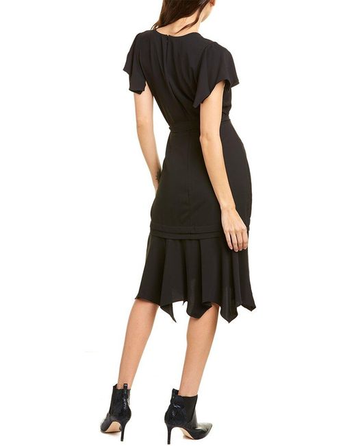 Amanda Uprichard Black Graciela Midi Dress