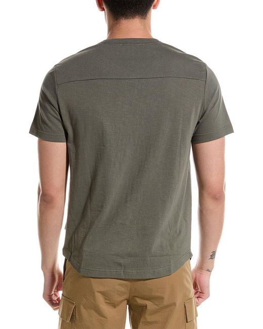 Onia Gray Slub Scallop T-shirt for men