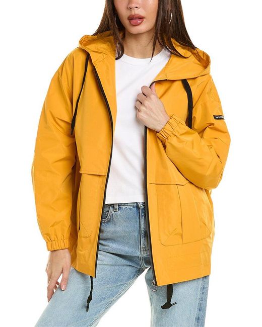 Noize Orange Brianna Short Raincoat