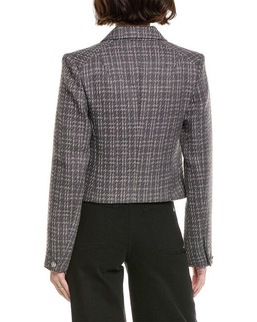 Rag & Bone Gray Elvy Tweed Blazer