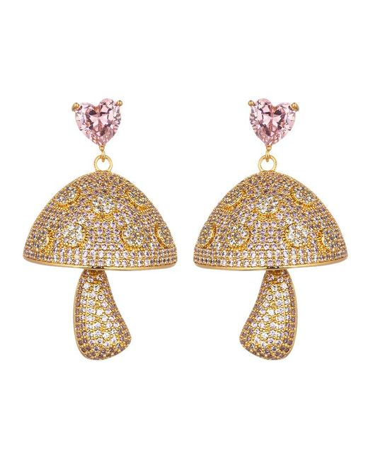 Eye Candy LA Metallic The Luxe Collection Cz Drop Earrings