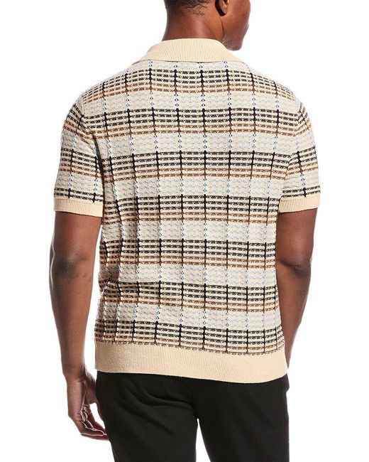 Truth Natural Collared Button-up Sweater for men