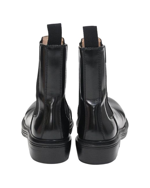 Bottega Veneta Black Leather Brushed Chelsea Boot (authentic Pre-loved)
