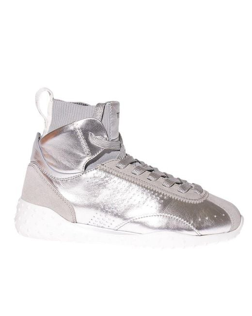 Tod's Gray Tods Suede Sneaker