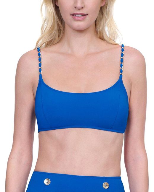 Gottex Blue Bikini Top