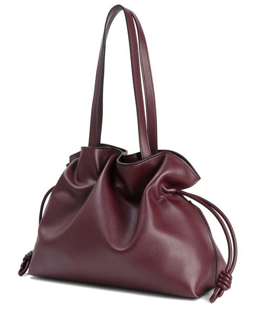 Tiffany & Fred Paris Purple Smooth Leather Tote