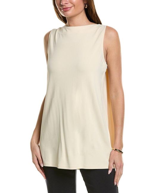Lafayette 148 New York Natural Adjustable Blouse