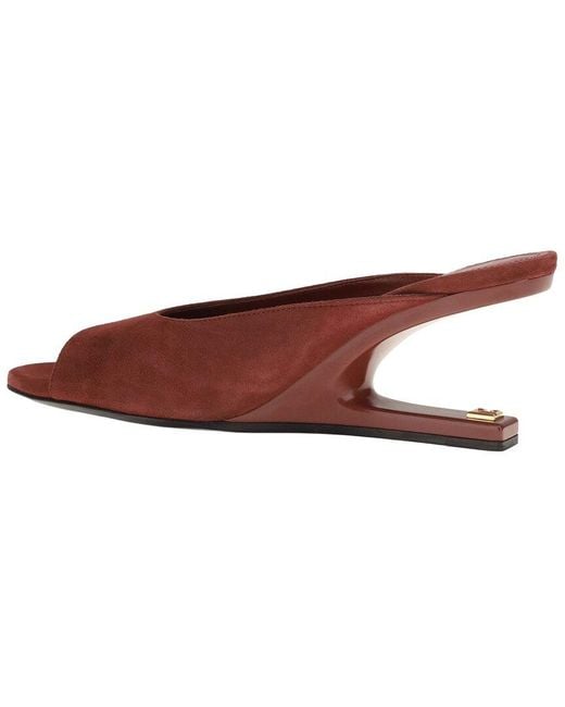 Balmain Brown Leather Sandal