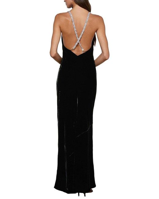 L'Agence Black Saint Long Dress