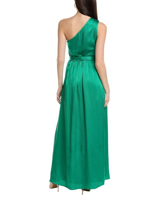 ML Monique Lhuillier Green Ivy Maxi Dress