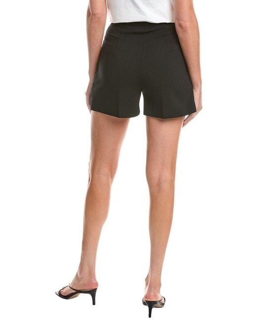 Max Mara Black Giugno Wool-Blend Short