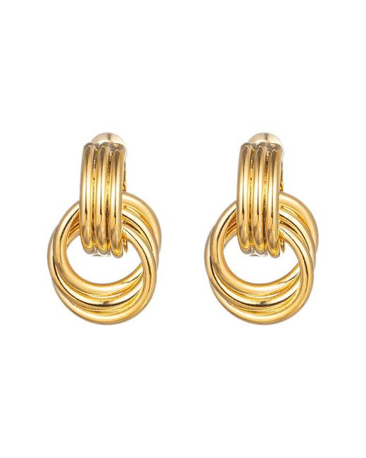Eye Candy LA Metallic Luxe Collection 24k Plated Lisa Earrings
