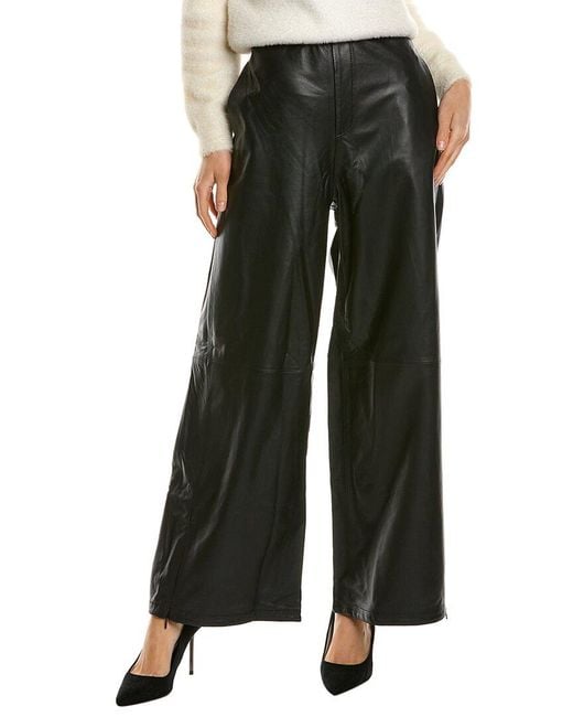 Ted Baker Black Frencis Leather Pant