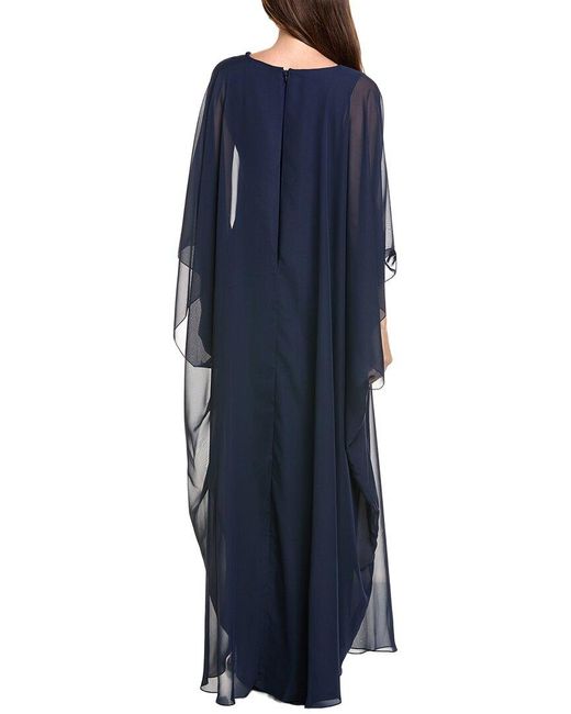 Reem Acra Blue Gown