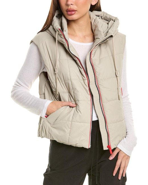 Hunter Natural Lindsey Square Quilted Vest Lindsey Square Quilted Vest