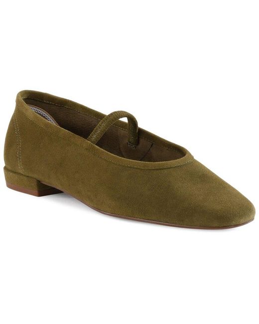 Seychelles Green Maryjane Suede Flat