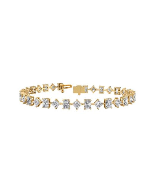 Lab Grown Diamonds White 14K 11.36 Ct. Tw. Lab-Grown Diamond Tennis Bracelet