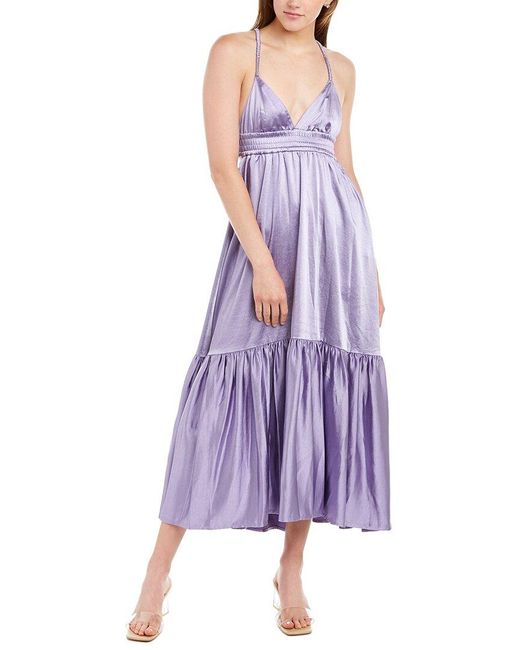 A.L.C. Rhodes Midi Dress in Purple - Save 1% | Lyst