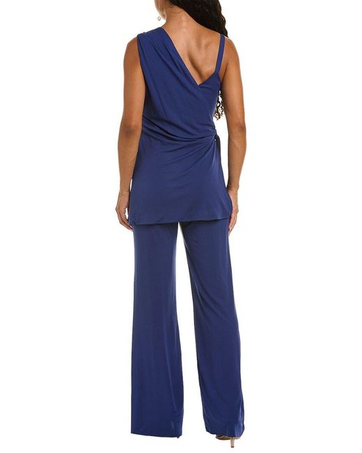 Halston Heritage Blue Zaria Jumpsuit