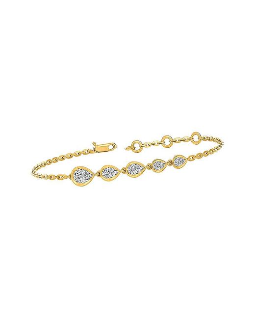 Lab Grown Diamonds White 14K 0.85 Ct. Tw. Lab-Grown Diamond Tennis Bracelet
