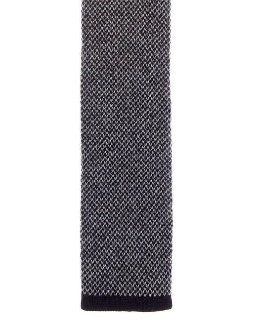 Brunello Cucinelli Blue Cashmere Tie for men