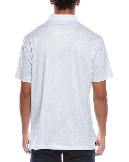 Peter Millar White Castellina Performance Jersey Polo Shirt for men