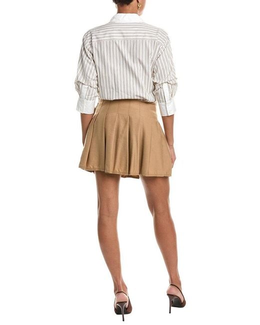 Jonathan Simkhai White Frankie Mini Combo Shirtdress