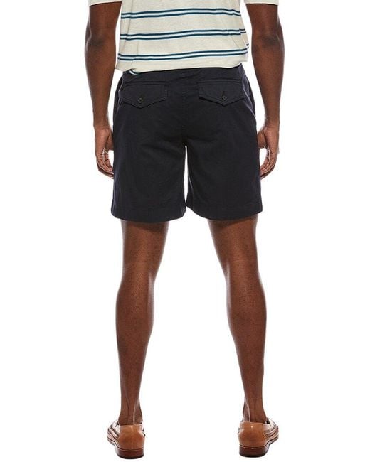 Isaia Black Military Short for men